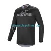 Homme Maillot VTT/Motocross Manches Longues 2023 Alpinestars FLUID GRAPHITE N001